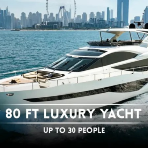 Dubai Best 80 Ft Luxury Yacht – Up To 30 People