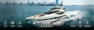 Dubai Best 80 Ft Luxury Yacht – Up To 30 People