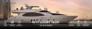 Best Dubai 90 Ft Luxury Yacht – Up To 40 People